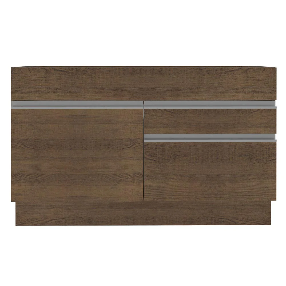Balcão Gabinete de Pia Madesa Glamy 120 cm 1 Porta 2 Gavetas (Sem Tampo e Pia) Rustic - Image 10