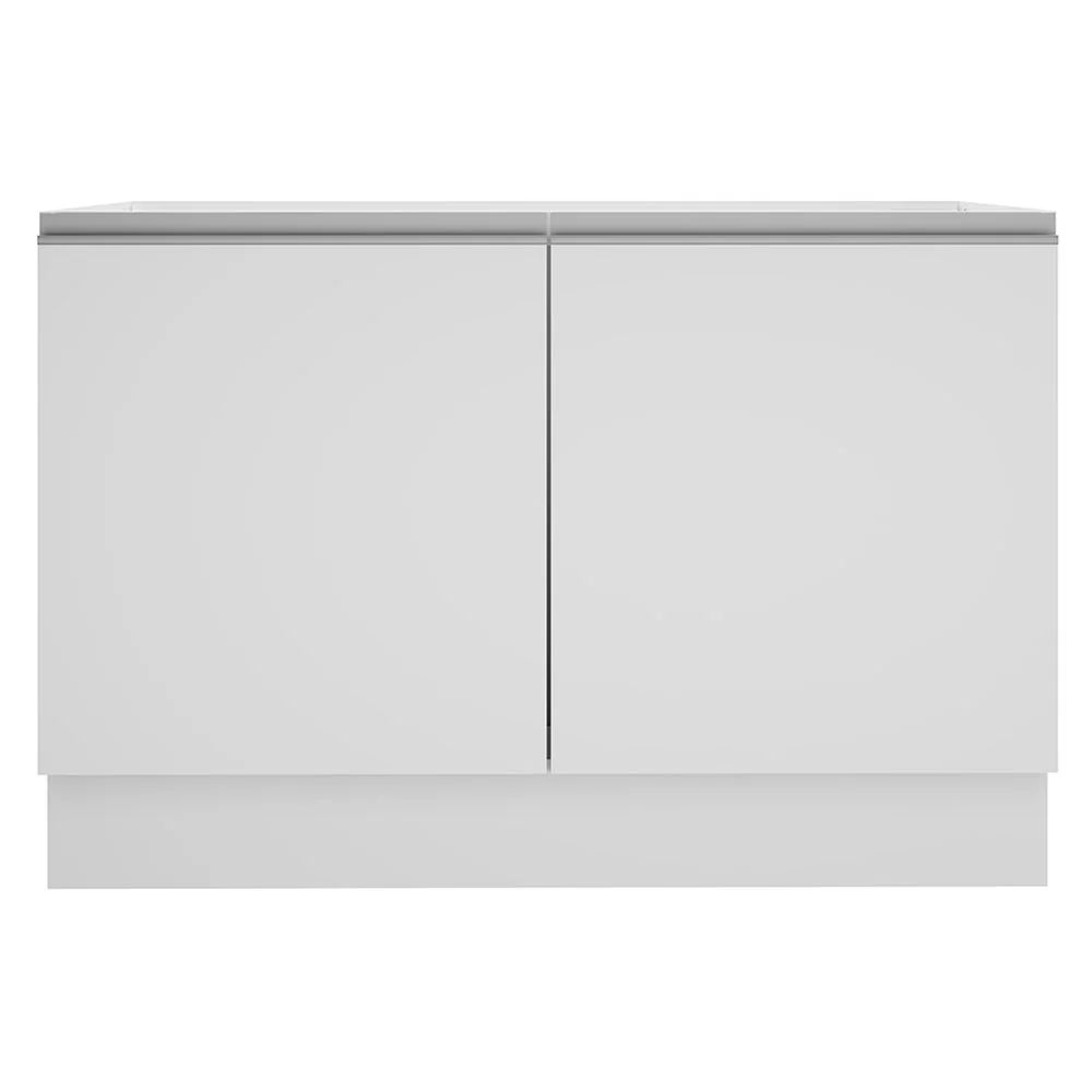 Balcão Gabinete de Pia Madesa Glamy 120 cm 2 Portas (Sem Tampo e Pia) Branco - Image 9