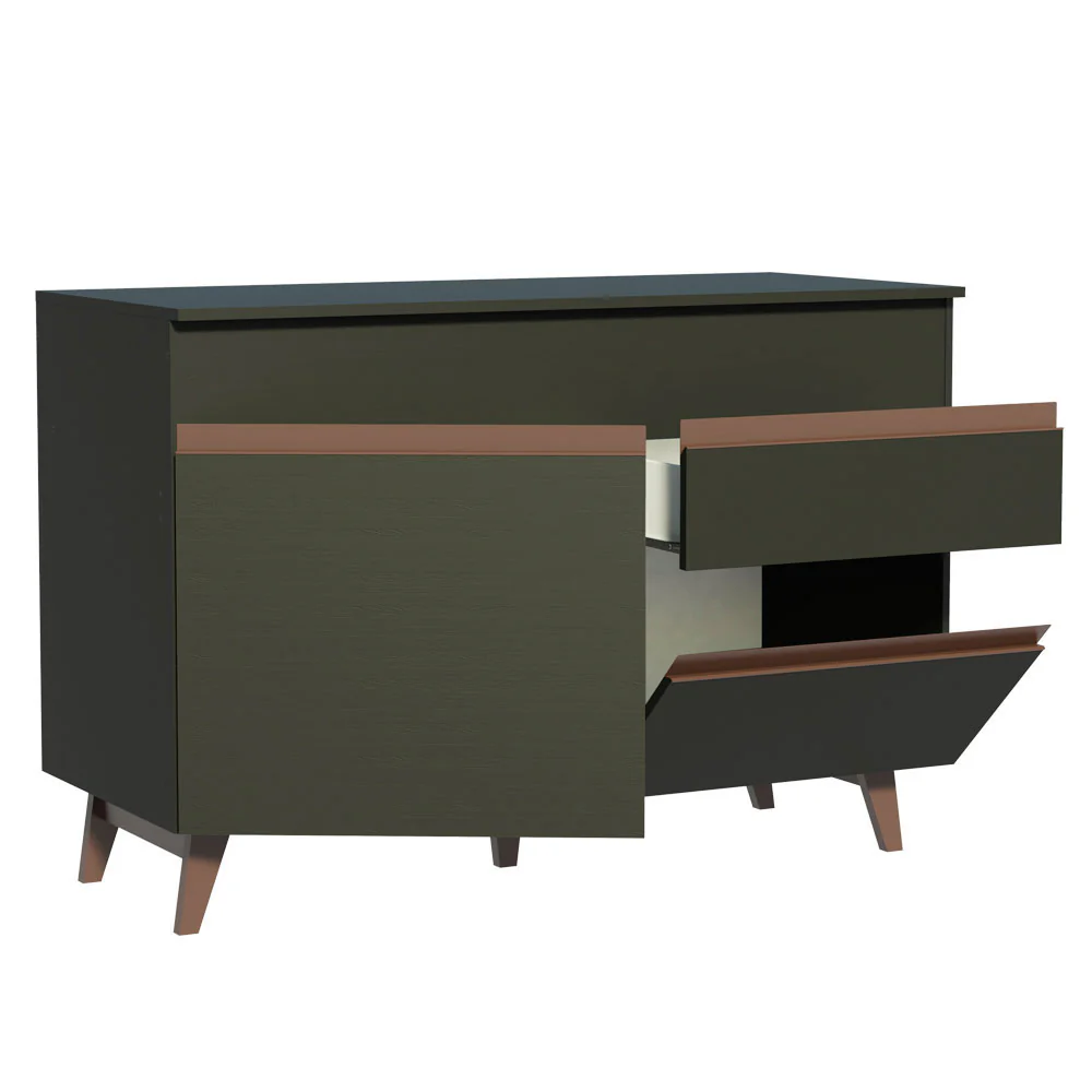 Balcão Gabinete de Pia Madesa Reims 2 Portas e 1 Gaveta Preto - Image 4