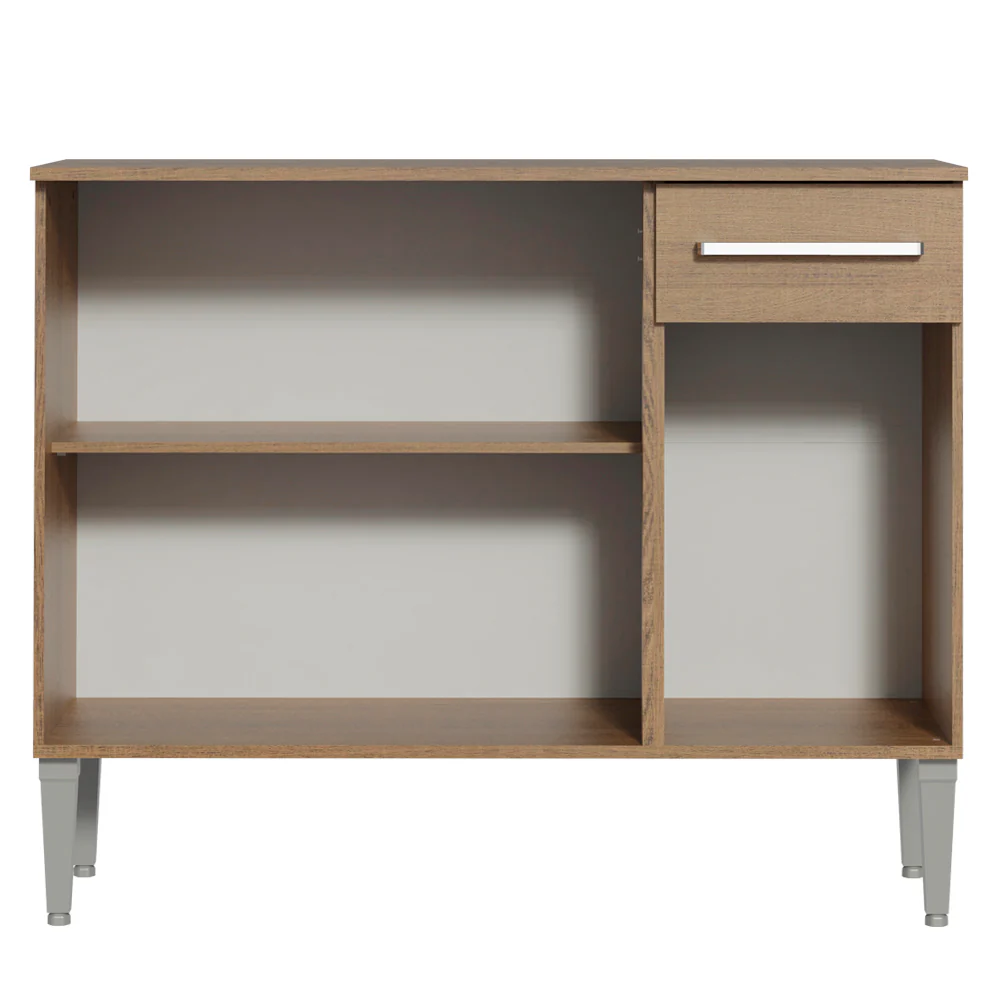 Balcão Gabinete Madesa Emilly 3 Portas e 1 Gaveta Rustic - Image 9