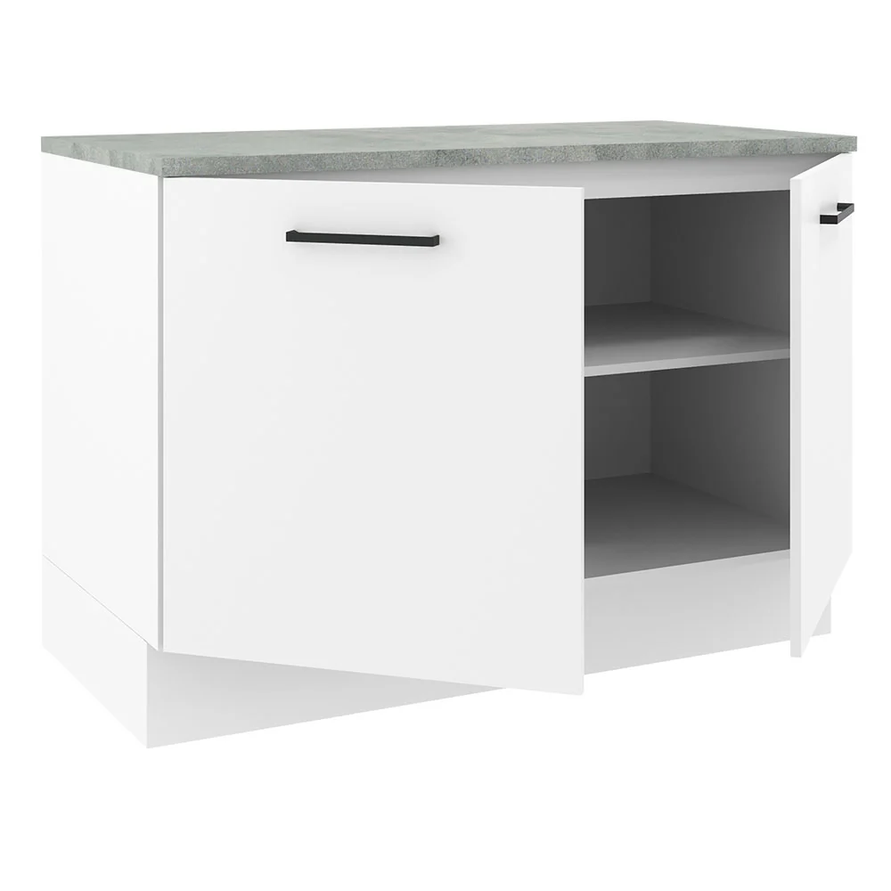 Balcão Gabinete Madesa Agata 120 x 60 cm 2 Portas (Com Tampo) Branco - Image 4