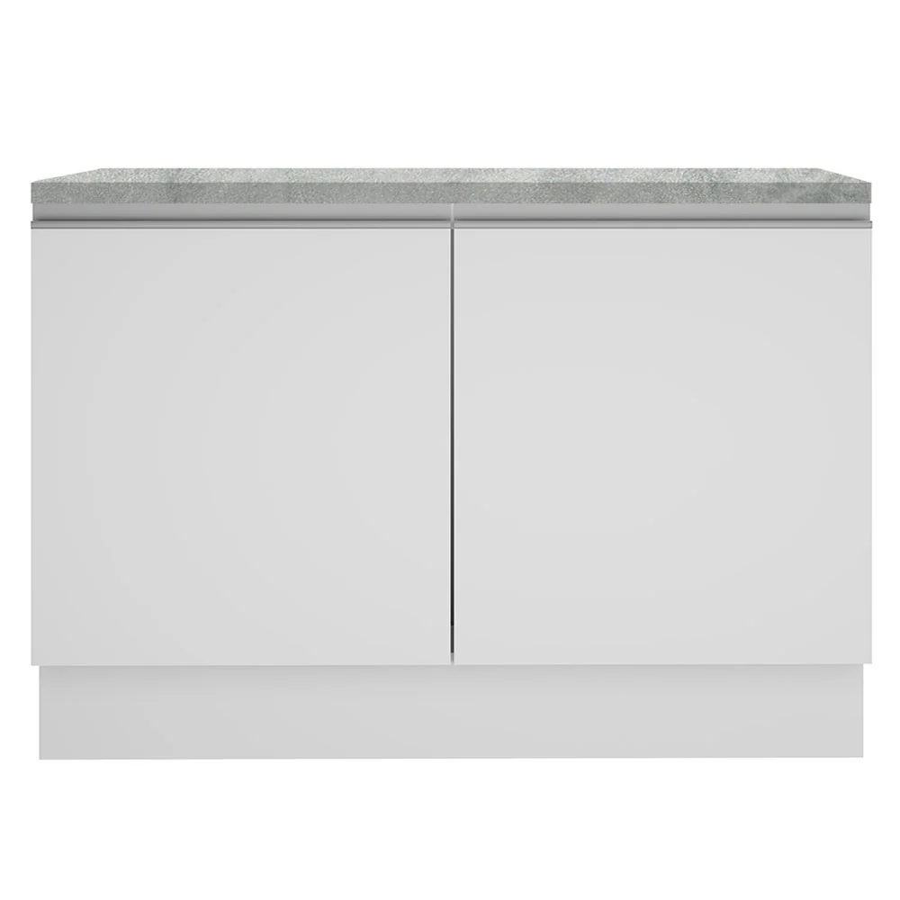 Balcão Gabinete Madesa Glamy 120 x 60 cm 2 Portas (Com Tampo) Branco - Image 10