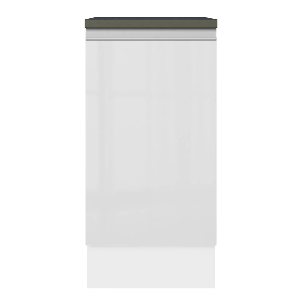 Balcão Madesa Acordes 100% MDF 40 cm 1 Porta Branco Brilho - Image 6