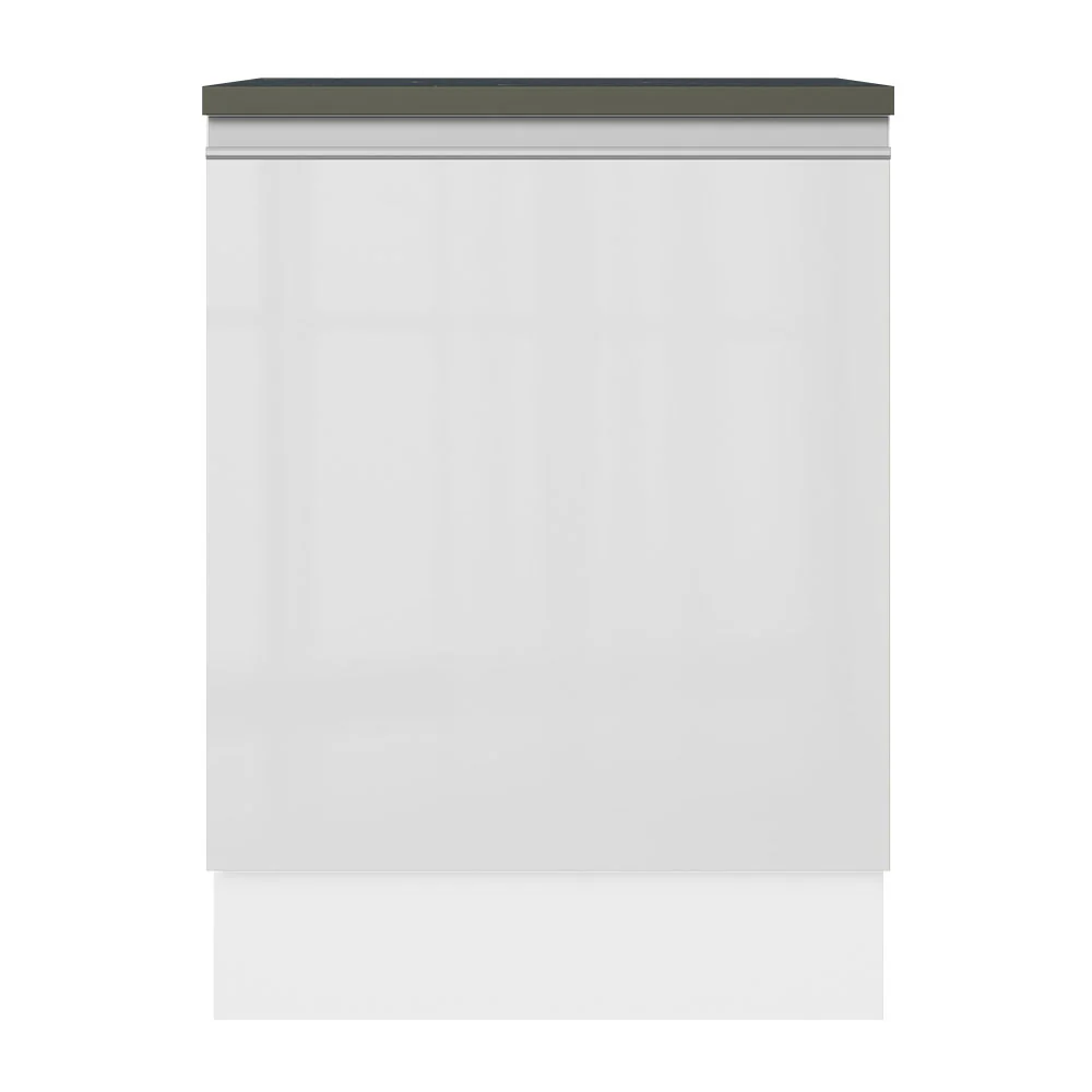 Balcão Madesa Acordes 100% MDF 60 cm 1 Porta Frente Branco Brilho - Image 6