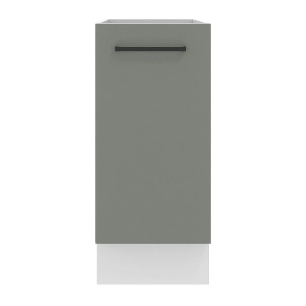 Balcão Madesa Agata 35 x 60 cm 1 Porta (Sem Tampo) Branco/Cinza - Image 10