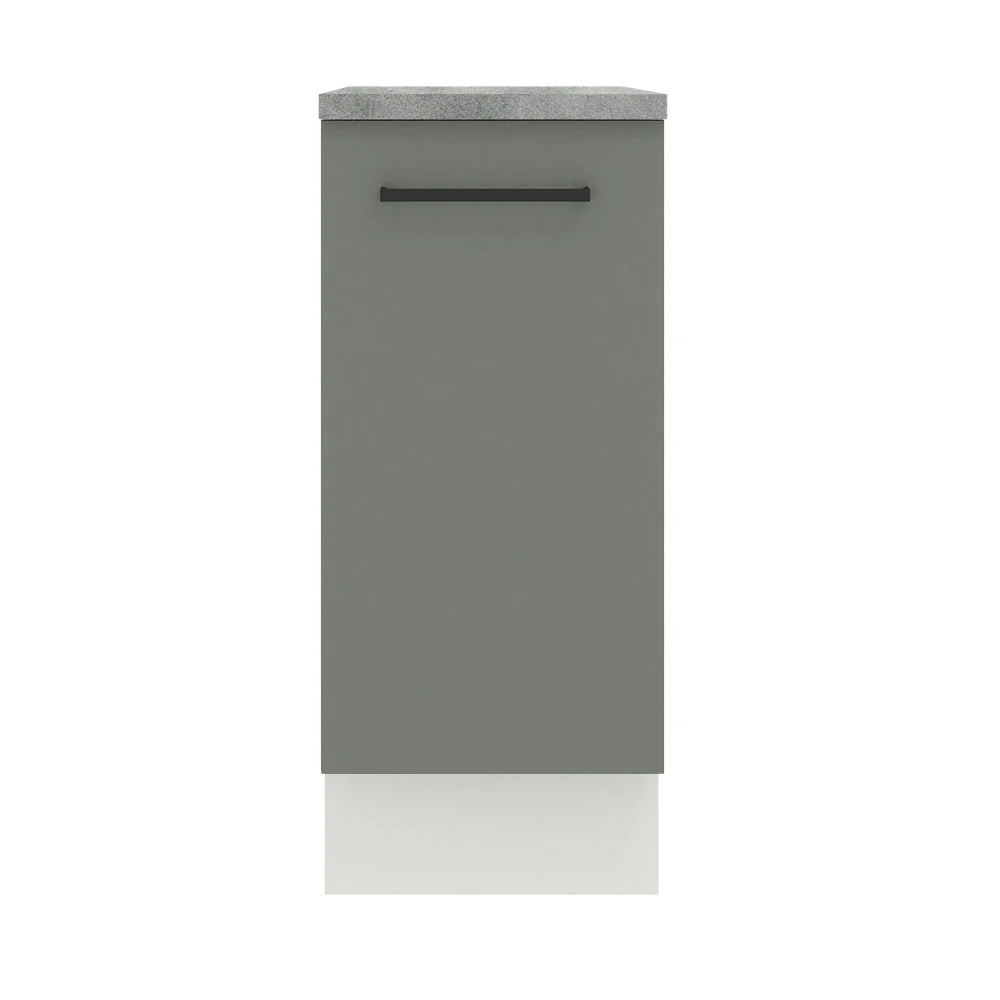 Balcão Madesa Agata 35 cm 1 Porta Branco/Cinza - Image 10