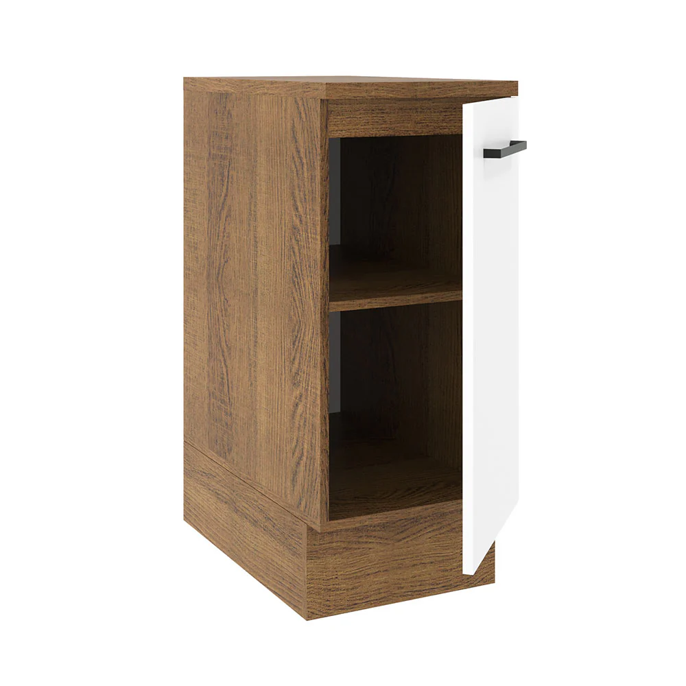 Balcão Madesa Agata 35 cm 1 Porta Rustic/Branco - Image 4