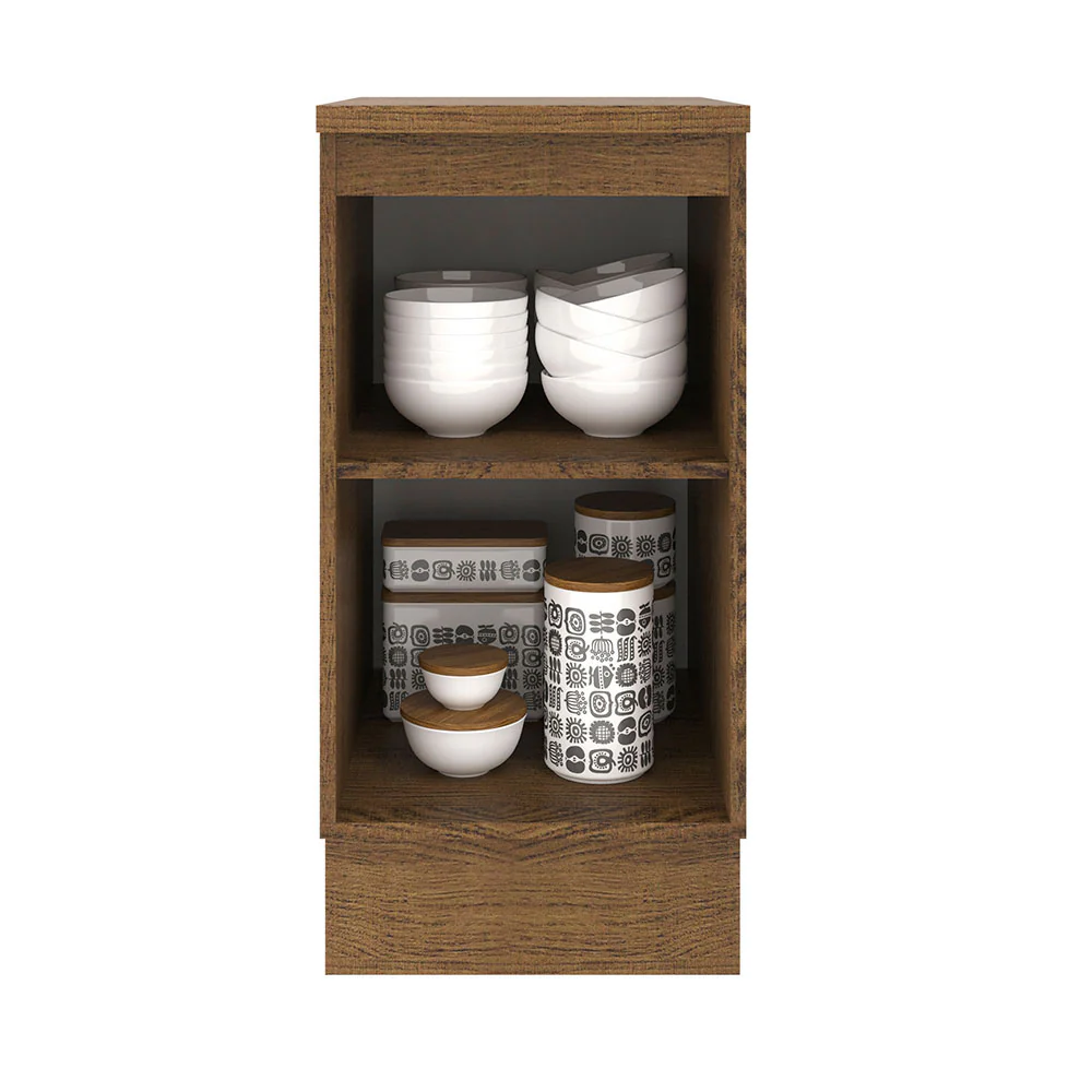 Balcão Madesa Agata 40 x 60 cm 1 Porta (Com Tampo) Rustic/Branco - Image 3
