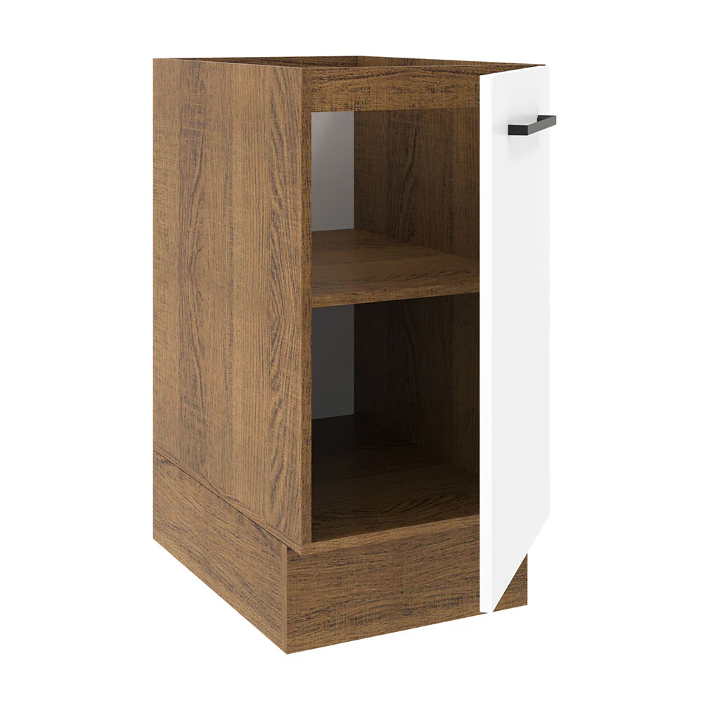 Balcão Madesa Agata 40 x 60 cm 1 Porta (Sem Tampo) Rustic/Branco - Image 4