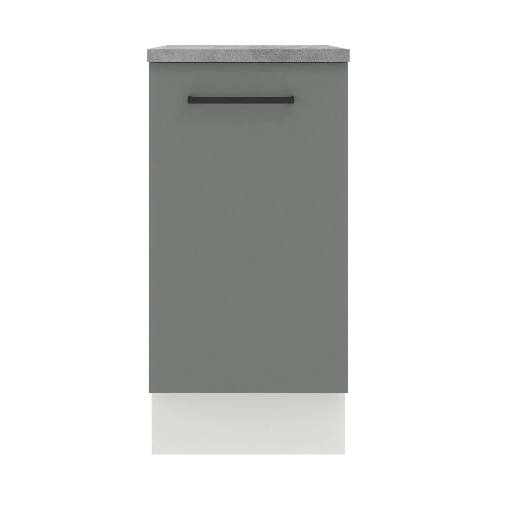 Balcão Madesa Agata 40 cm 1 Porta Branco/Cinza - Image 10