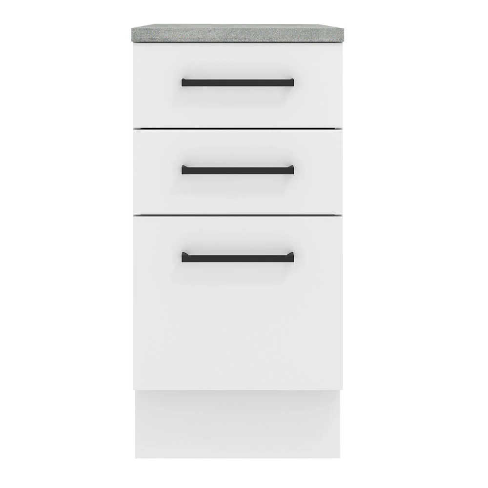 Balcão Madesa Agata 40 cm 3 Gavetas Branco - Image 10