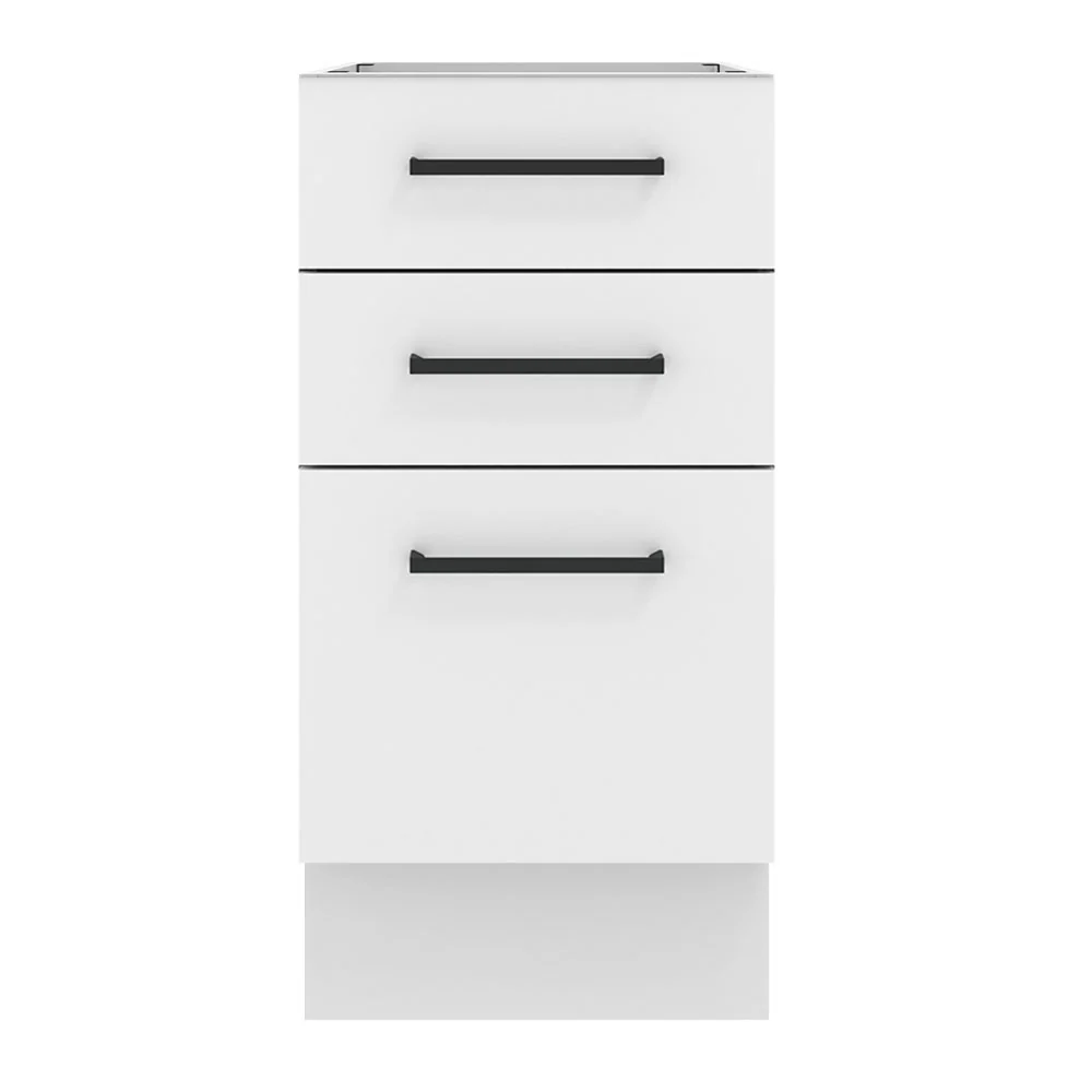Balcão Madesa Agata 40 x 60 cm 3 Gavetas (Sem Tampo) Branco - Image 11