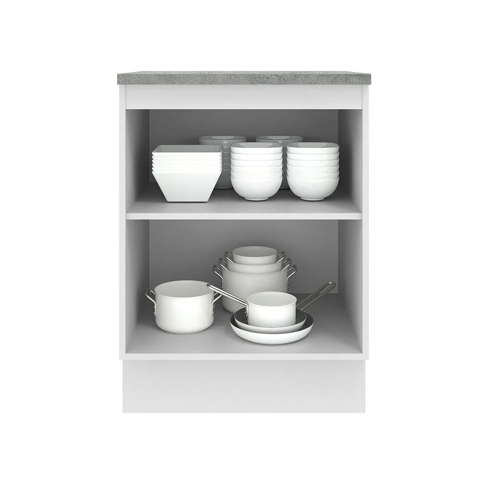 Balcão Madesa Agata 60 x 60 cm 1 Porta (Com Tampo) Branco - Image 3