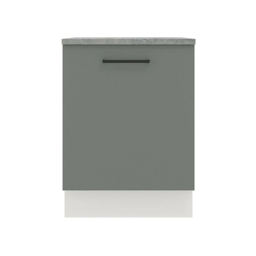 Balcão Madesa Agata 60 x 60 cm 1 Porta (Com Tampo) Branco/Cinza - Image 10