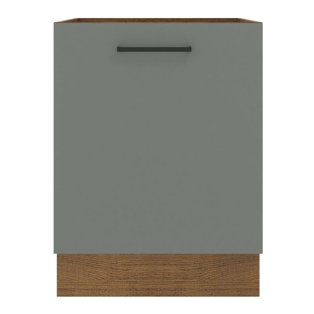 Balcão Madesa Agata 60 x 60 cm 1 Porta (Sem Tampo) Rustic/Cinza - Image 10