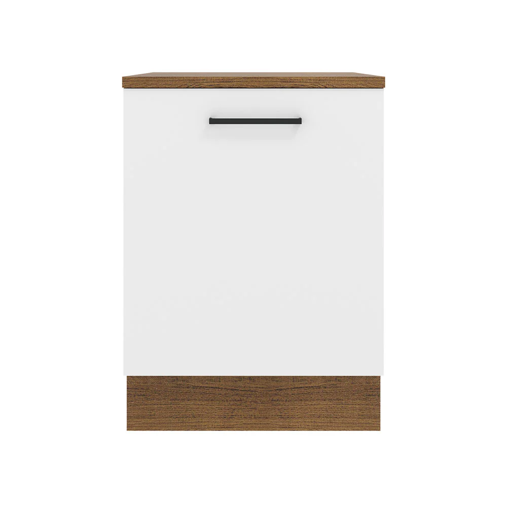 Balcão Madesa Agata 60 cm 1 Porta Rustic/Branco - Image 6