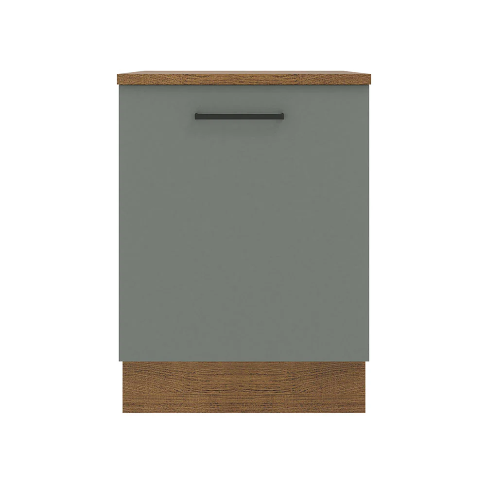 Balcão Madesa Agata 60 x 60 cm 1 Porta (Com Tampo) Rustic/Cinza - Image 10