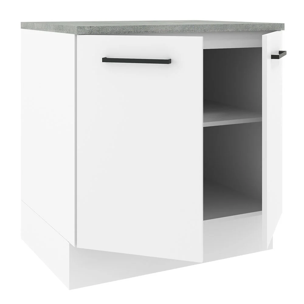 Balcão Madesa Agata 80 cm 2 Portas Branco - Image 4