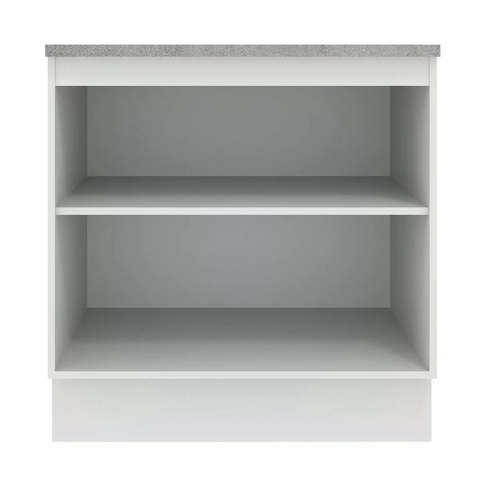 Balcão Madesa Agata 80 cm 2 Portas Branco/Cinza - Image 10