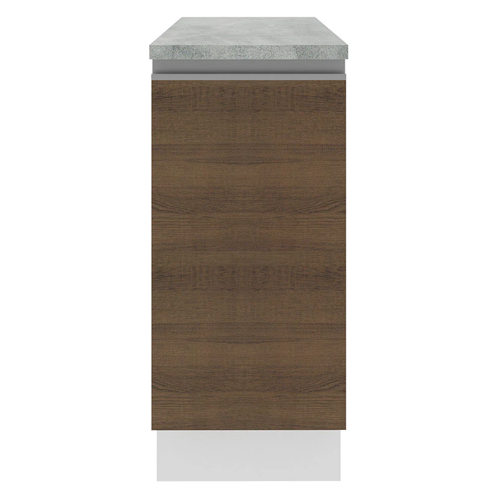 Balcão Madesa Glamy 35 x 60 cm 1 Porta (Com Tampo) Branco/Rustic - Image 10