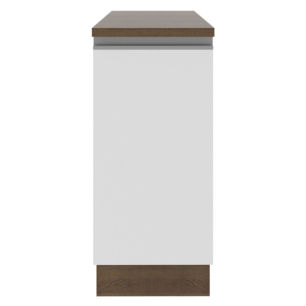 Balcão Madesa Glamy 35 x 60 cm 1 Porta (Com Tampo) Rustic/Branco - Image 10