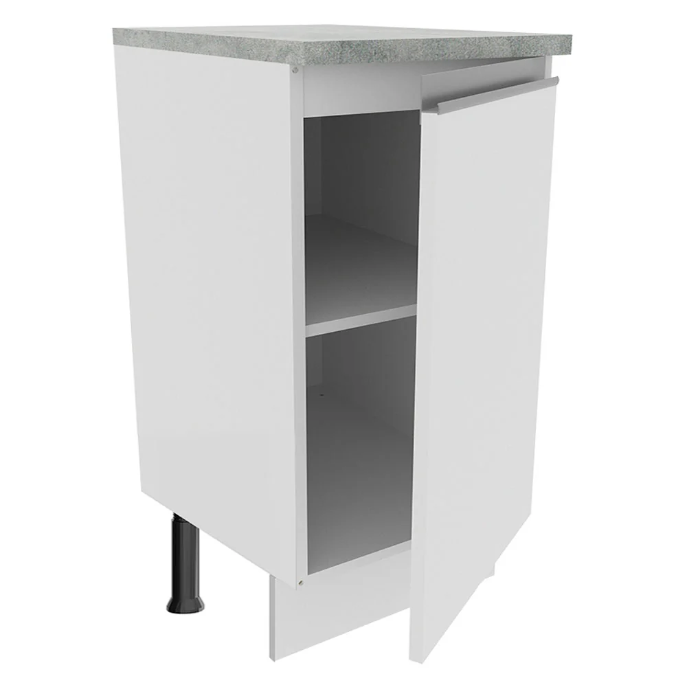 Balcão Madesa Glamy 40 x 60 cm 1 Porta (Com Tampo) Branco - Image 4