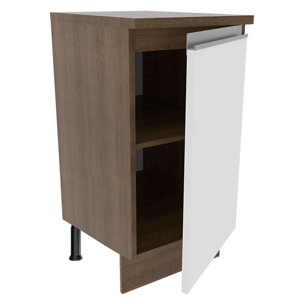 Balcão Madesa Glamy 40 cm 1 Porta Rustic/Branco - Image 4