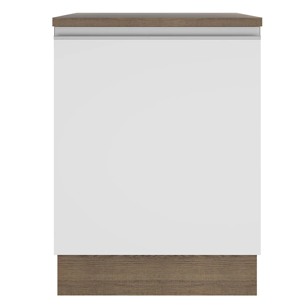 Balcão Madesa Glamy 60 x 60 cm 1 Porta (Com Tampo) Rustic/Branco - Image 10