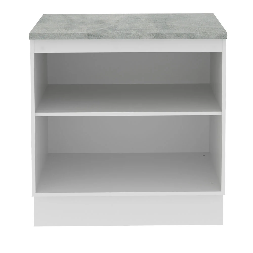Balcão Madesa Glamy 80 cm 2 Portas Branco/Rustic - Image 11