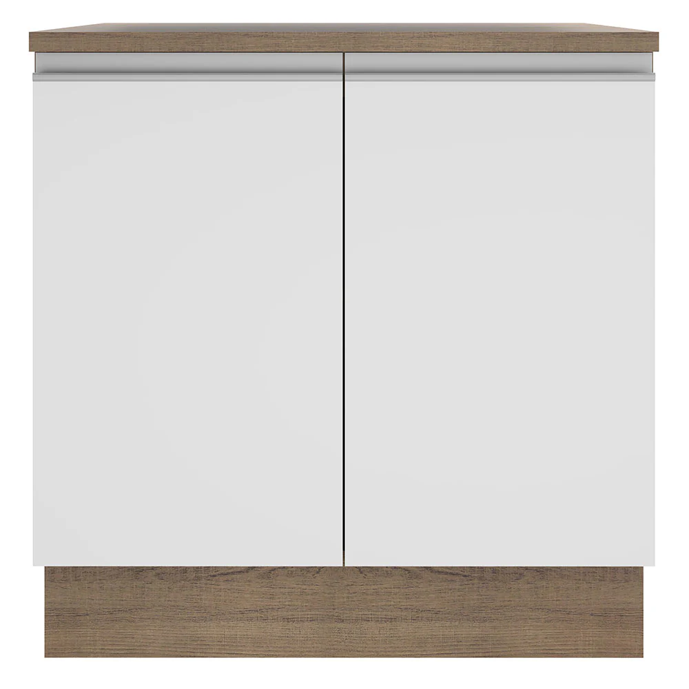 Balcão Madesa Glamy 80 cm 2 Portas Rustic/Branco - Image 10