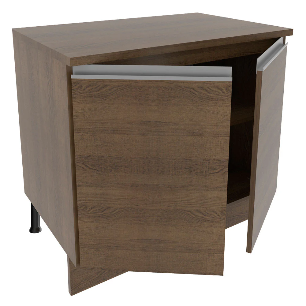 Balcão Madesa Glamy 80 x 60 cm 2 Portas (Com Tampo) Rustic - Image 5