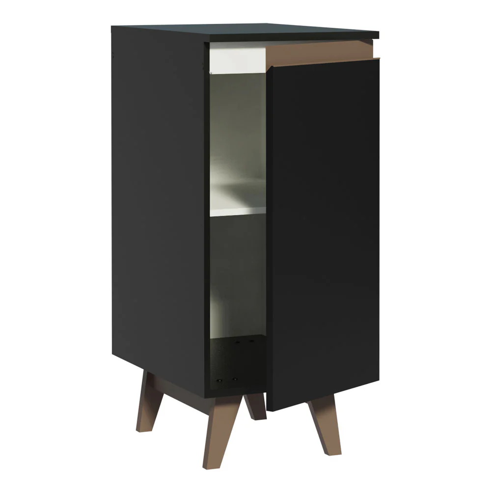 Balcão Madesa Reims 35 cm 1 Porta Preto - Image 3