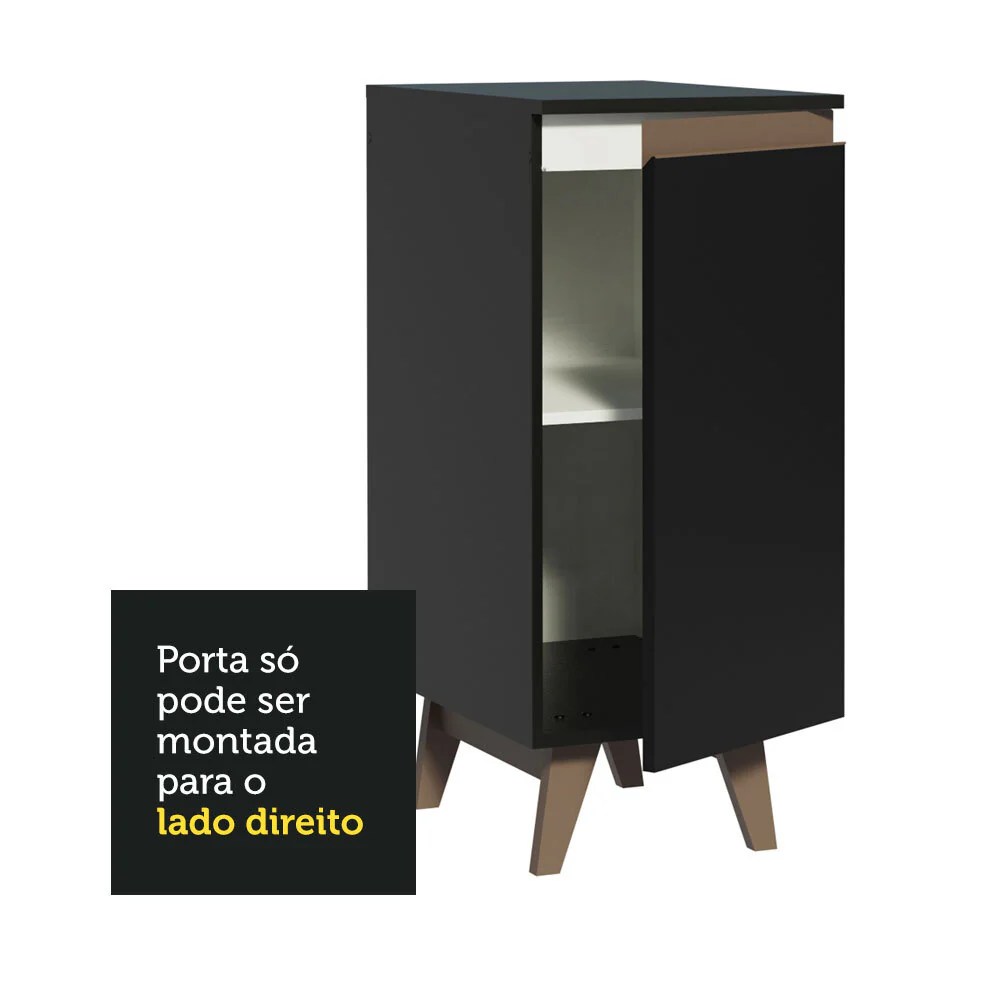 Balcão Madesa Reims 35 cm 1 Porta Preto - Image 5