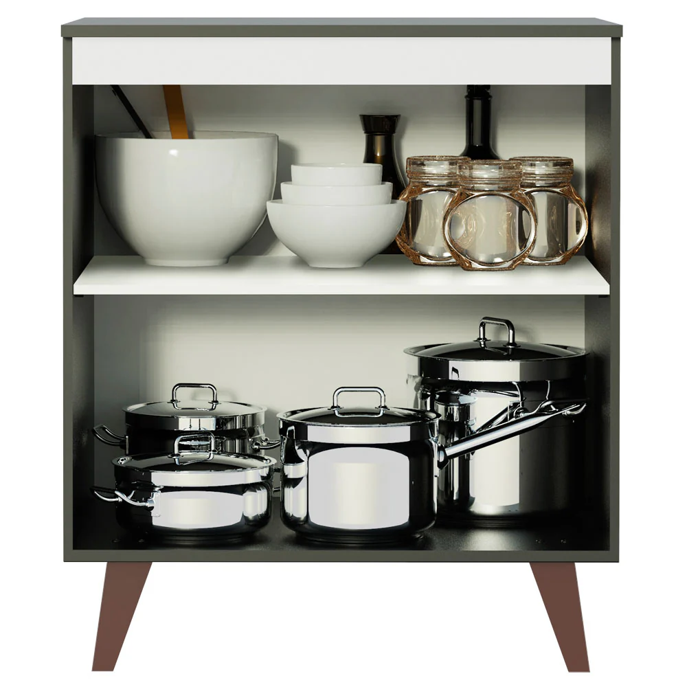 Balcão Madesa Reims 70 cm 2 Portas Preto - Image 3
