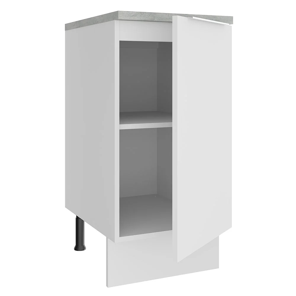 Balcão Madesa Stella 35 x 60 cm 1 Porta (Com Tampo) Branco - Image 4