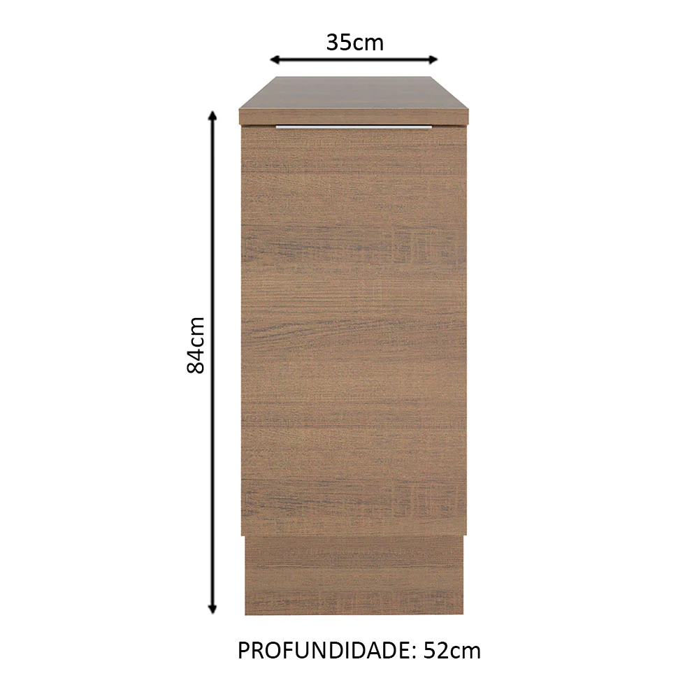 Balcão Madesa Stella 35 cm 1 Porta Rustic - Image 2