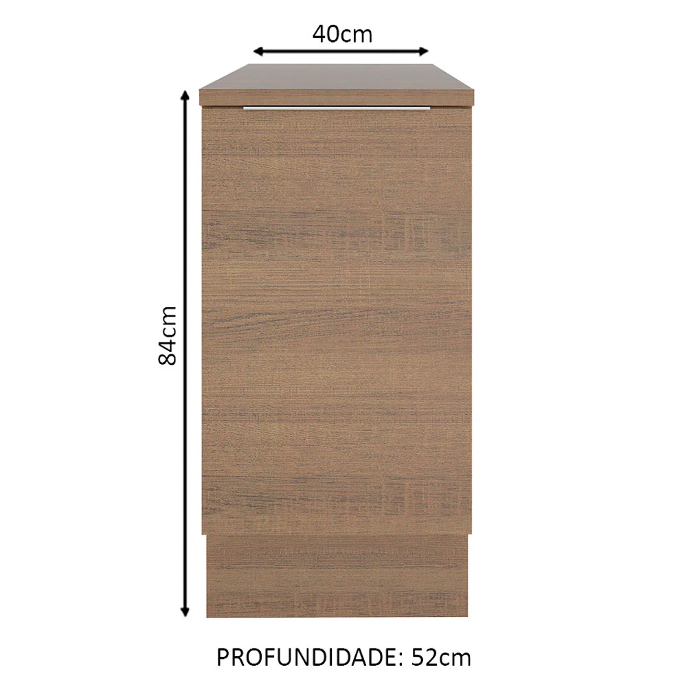 Balcão Madesa Stella 40 cm 1 Porta Rustic - Image 2