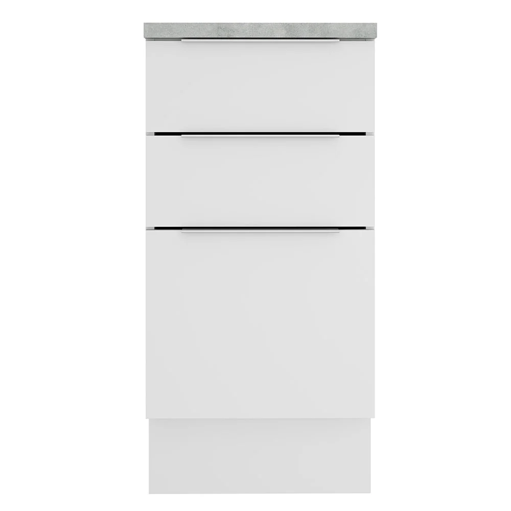 Balcão Madesa Stella 40 cm 3 Gavetas Branco - Image 9
