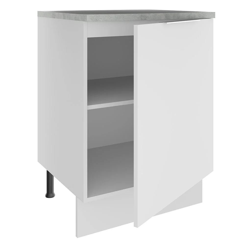 Balcão Madesa Stella 60 x 60 cm 1 Porta (Com Tampo) Branco - Image 4