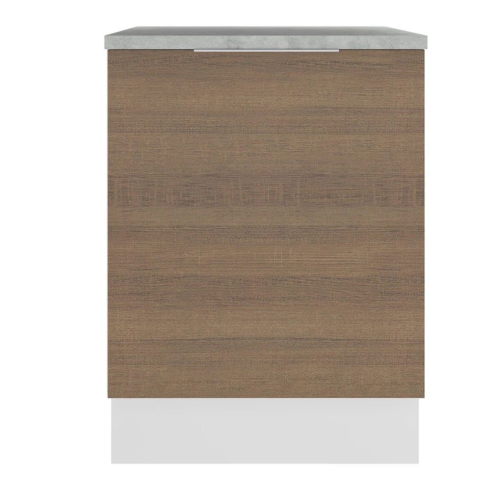 Balcão Madesa Stella 60 x 60 cm 1 Porta (Com Tampo) Branco/Rustic - Image 10