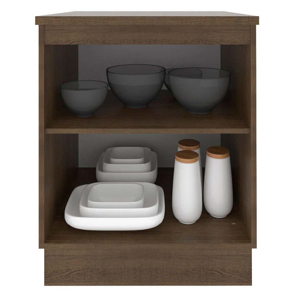Balcão Madesa Stella 60 x 60 cm 1 Porta (Com Tampo) Rustic - Image 3