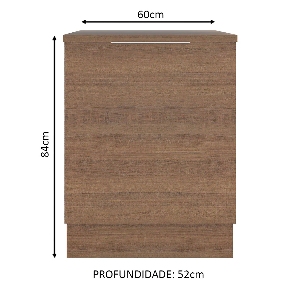 Balcão Madesa Stella 60 cm 1 Porta Rustic - Image 2