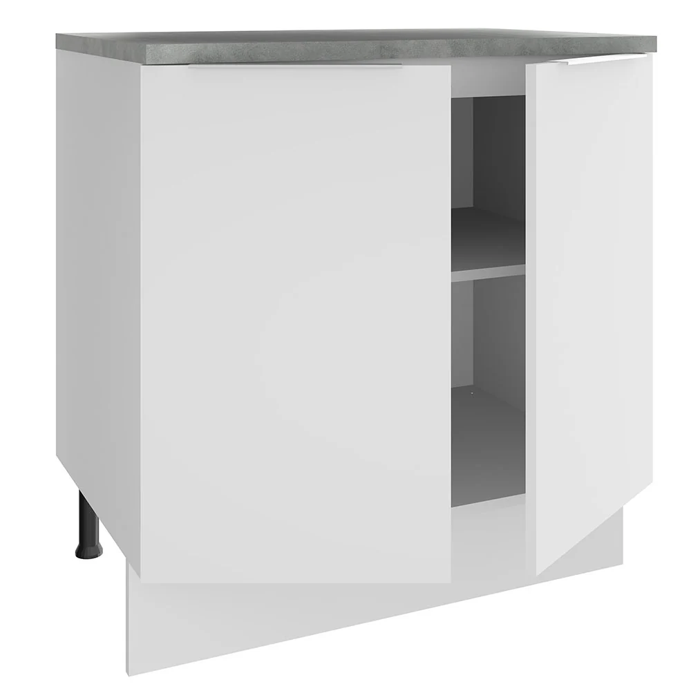 Balcão Madesa Stella 80 cm 2 Portas Branco - Image 4