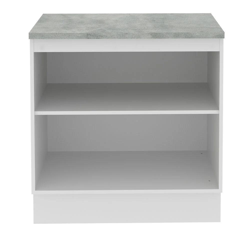 Balcão Madesa Stella 80 cm 2 Portas Branco/Rustic - Image 11