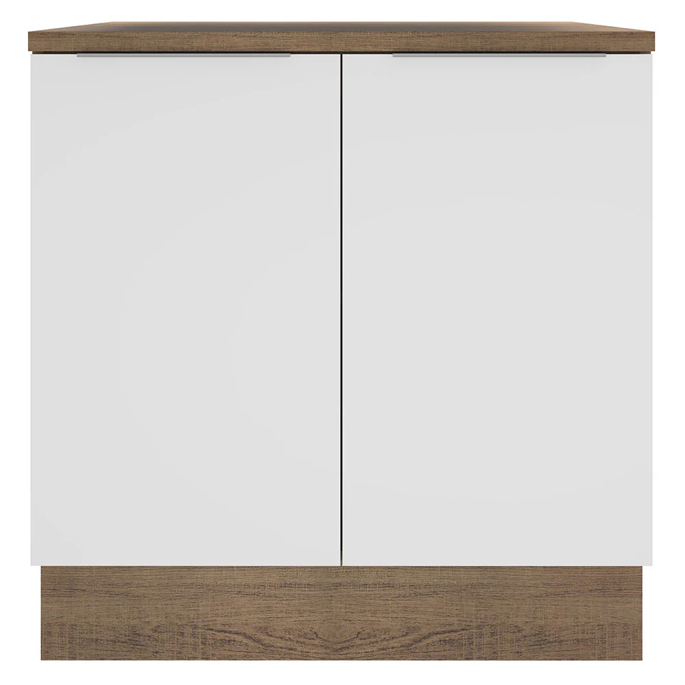 Balcão Madesa Stella 80 cm 2 Portas Rustic/Branco - Image 10