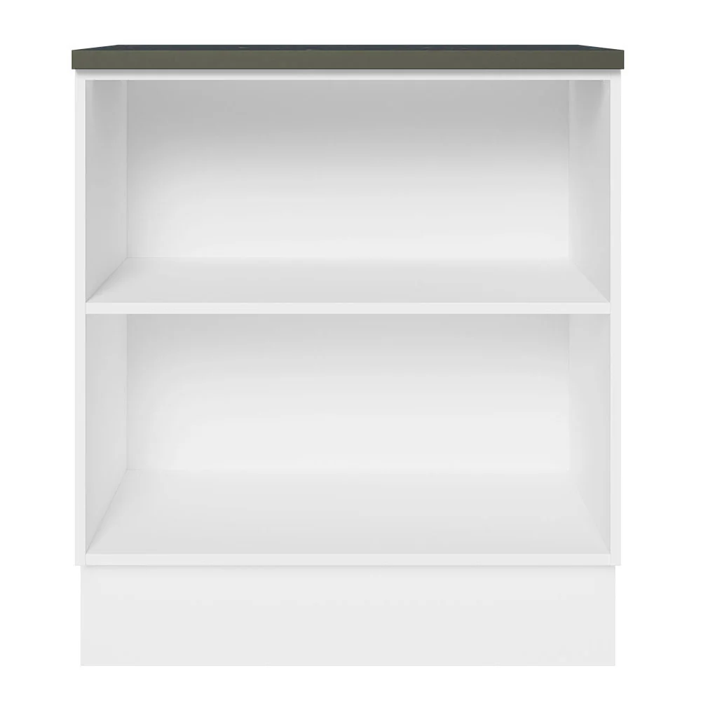 Balcão 100% MDF 70 cm 2 Portas Branco/Preto Acordes Madesa - Image 7