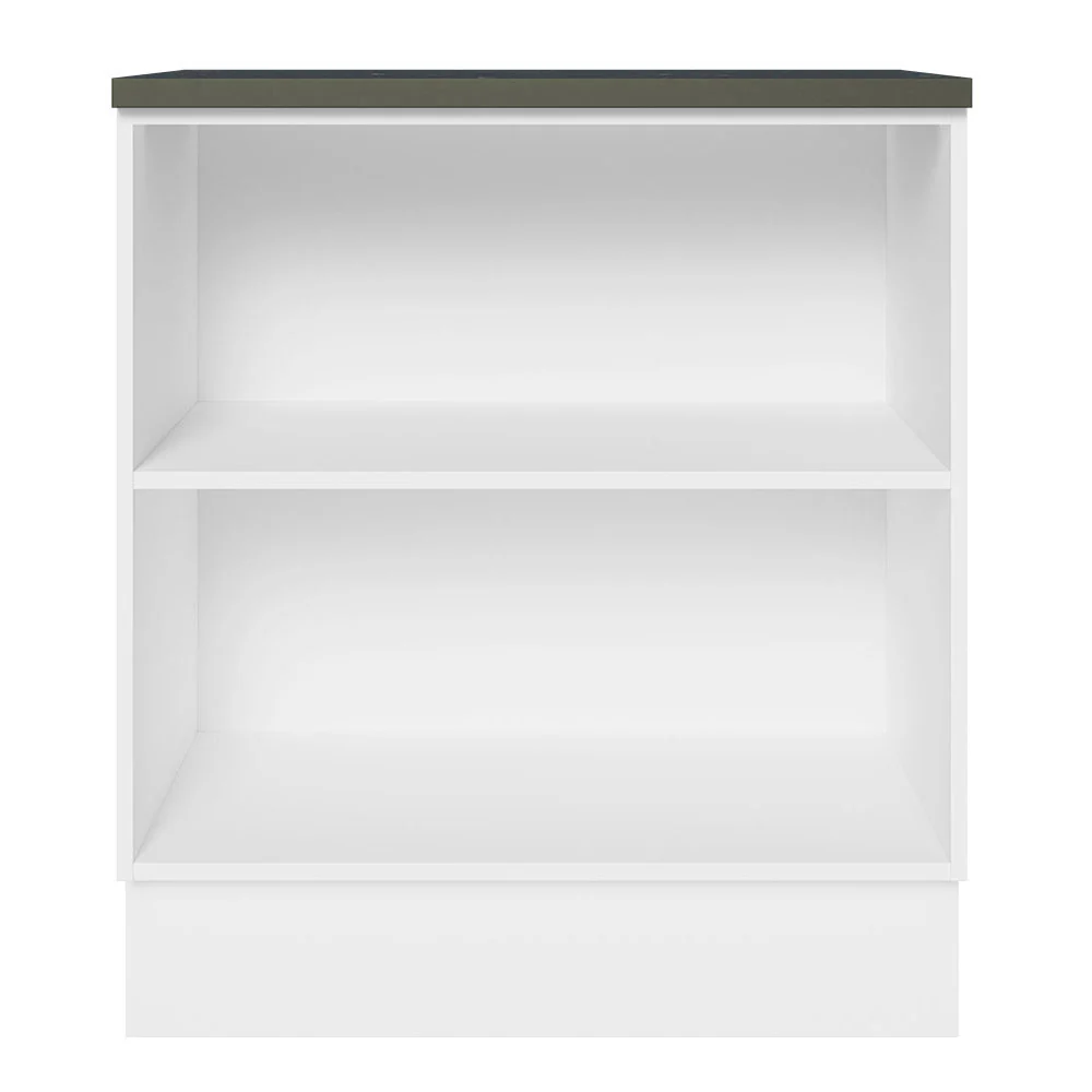 Balcão 100% MDF 70 cm 2 Portas Branco/Rustic Acordes Madesa - Image 7