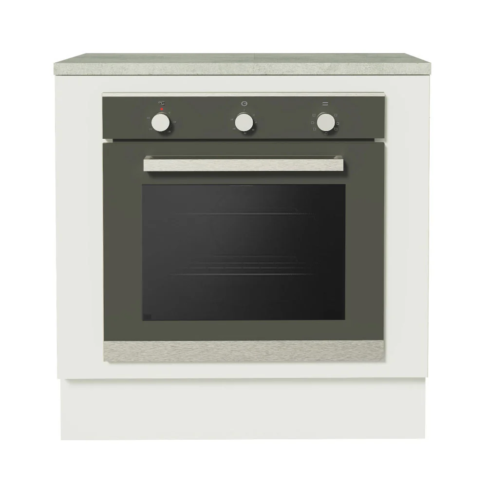 Balcão para Forno de Embutir 80 x 60 cm Com Tampo Branco Agata, Glamy, Lux, Stella Madesa - Image 6