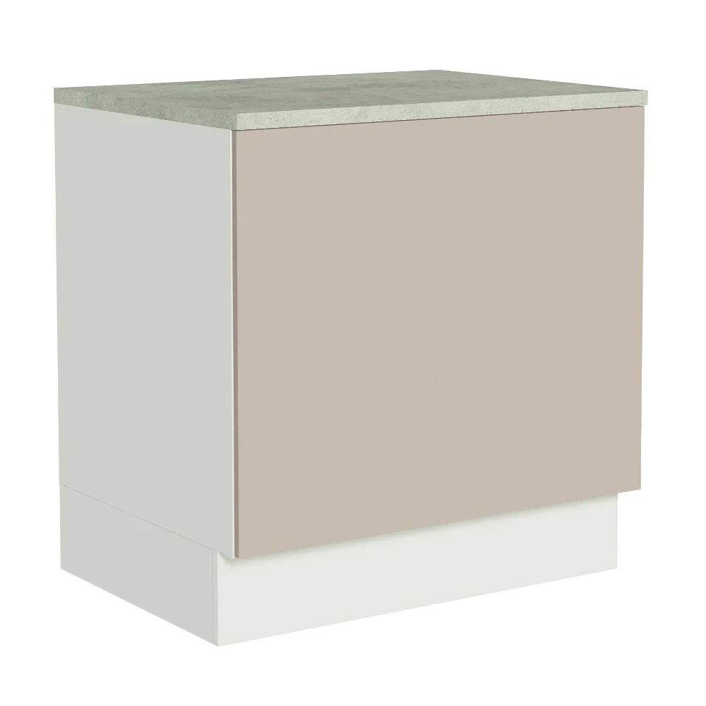 Balcão para Forno de Embutir 80 x 60 cm Com Tampo Branco/Crema Agata Madesa - Image 3