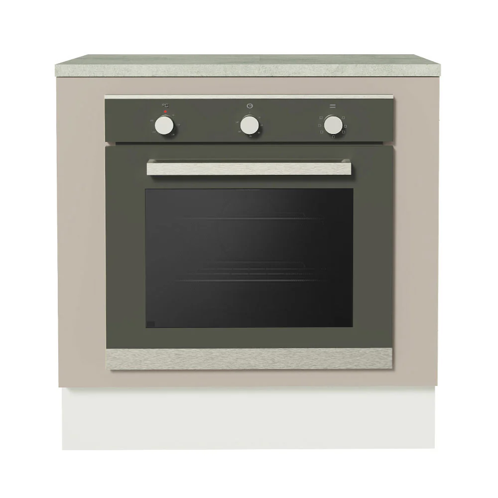 Balcão para Forno de Embutir 80 x 60 cm Com Tampo Branco/Crema Agata Madesa - Image 6